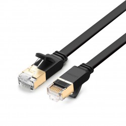 Ugreen câble réseau RJ-45 plat noir cat 7 (10 gigabit)