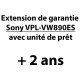 Extension de garantie de 2 ans pour Sony VPL-VW890ES avec unité de prêt