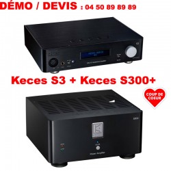 Keces S3 + Keces S300+ : dac + ampli 2 canaux