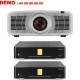 JVC DLA-NZ500 blanc + 2 × Keces IQRP-800 pour alimentation scène avant et arrière