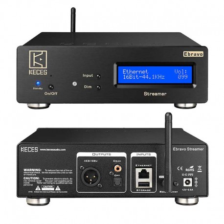 Keces Audio Ebravo streamer transport réseau numérique
