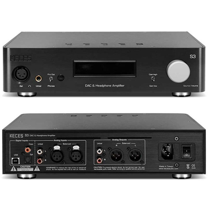 Keces Audio S3 DAC, préampli et ampli casque