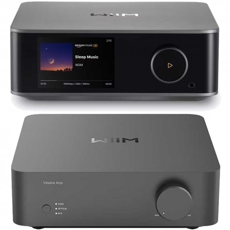 WiiM Ultra + VibeLink Amp pack audiophile Space Grey