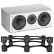 Atohm GT-CENTER-HD + IsoAcoustics Aperta 300 noir