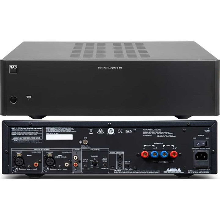 NAD C 298 : amplificateur de puissance stéréo Purifi Eigentakt™