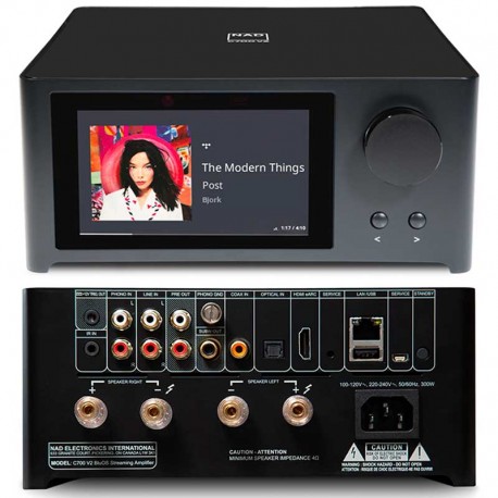 NAD C 700 V2 : amplificateur streaming compact avec Dirac Live