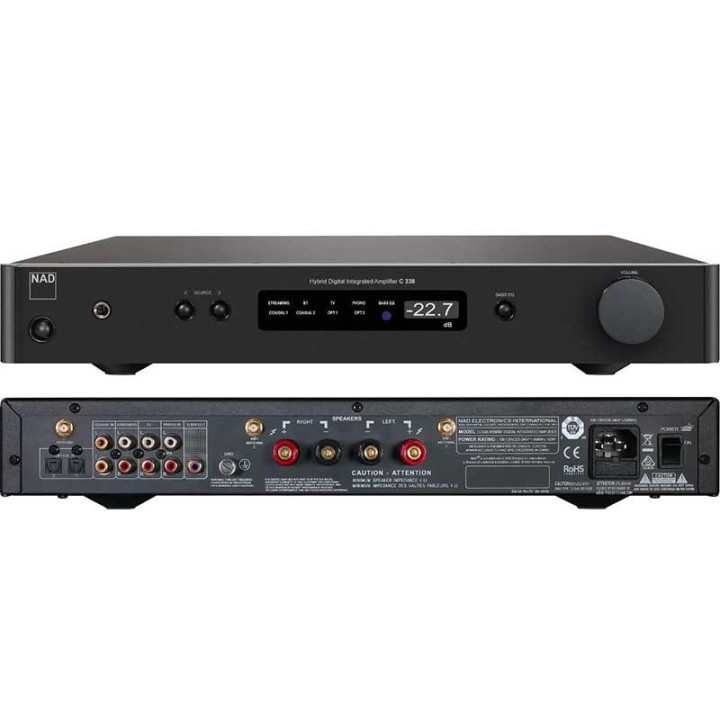 NAD C 338 : amplificateur intégré hybride avec Chromecast et Bluetooth