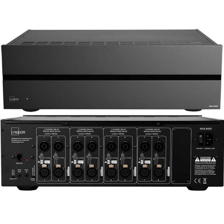 Lyngdorf MXA-8400 amplificateur 8 canaux Purifi Eigentakt