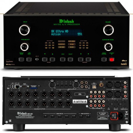 McIntosh MX180 processeur Home-Cinéma 8K 15.1 RoomPerfect