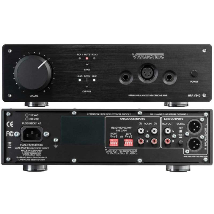 Violectric HPA V340 amplificateur casque symétrique haut de gamme