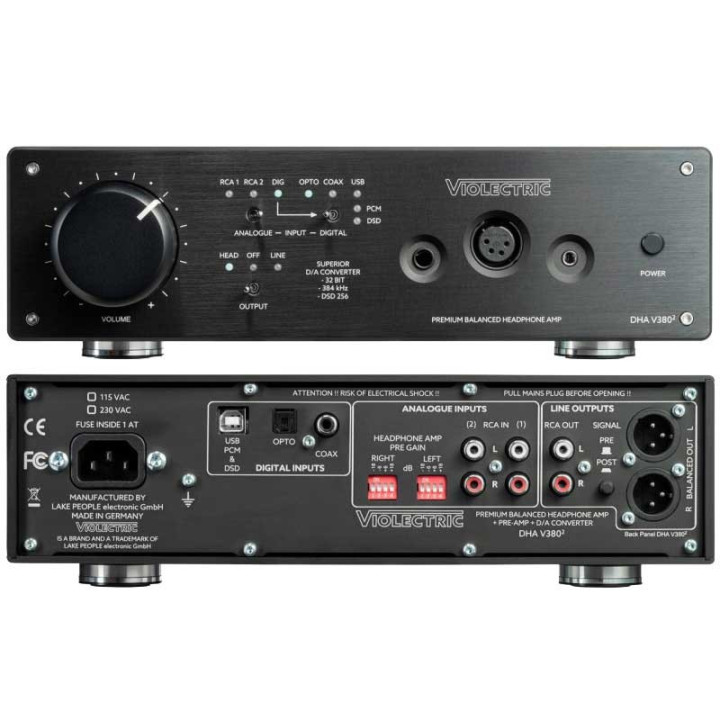 Violectric DHA V380² DAC & amplificateur casque symétrique