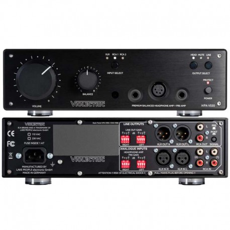 Violectric HPA V550 PRO amplificateur casque symétrique de référence