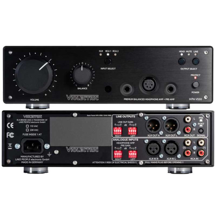 Violectric HPA V550 PRO amplificateur casque symétrique de référence