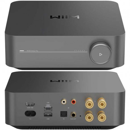 WiiM Amp Pro ampli connecté stéréo Wi-Fi 6E & ESS ES9038