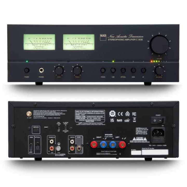 NAD C 3030 amplificateur intégré stéréo rétro moderne