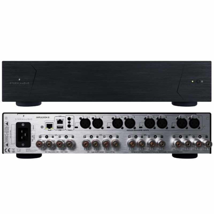 StormAudio Impulsion 8 : amplificateur 8 canaux XLR + AoIP AES67/Dante