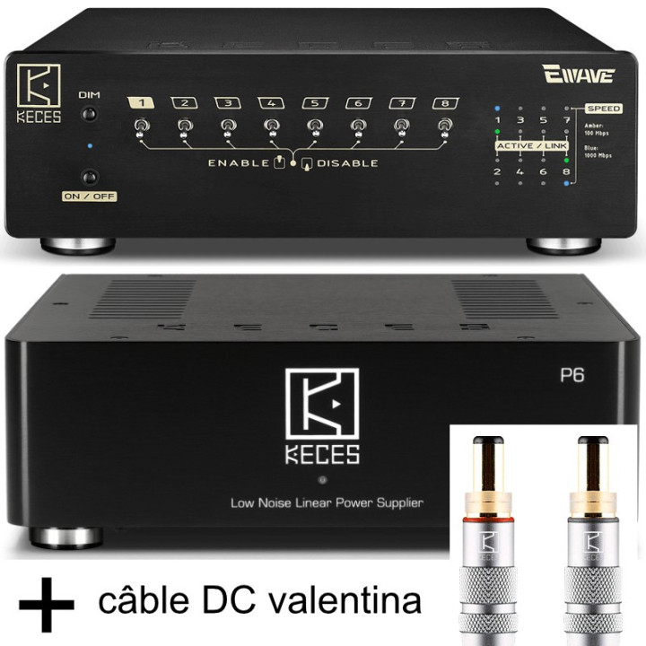 Pack Keces Ewave + Keces P6 + câble DC Valentina