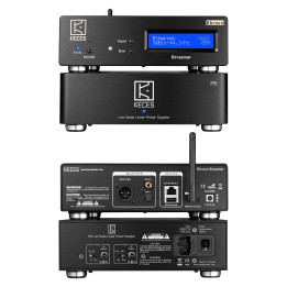 Keces Ebravo avec Keces P6 : streamer audio avec alimentation linéaire audiophile