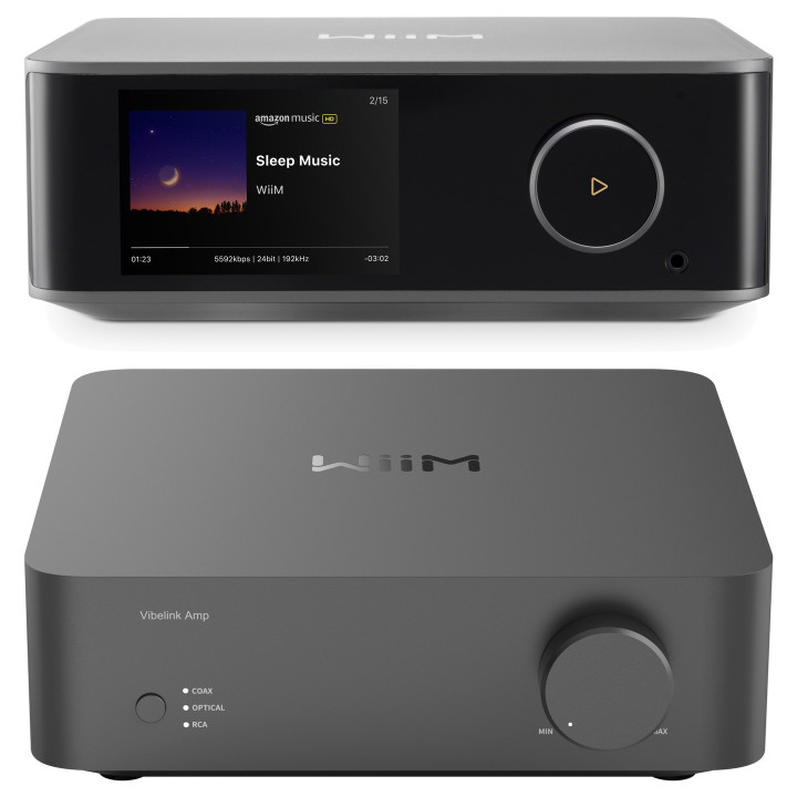 WiiM Ultra + VibeLink Amp pack audiophile Space Grey
