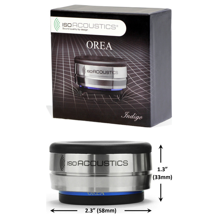 IsoAcoustics OREA Indigo – isolateur antivibration haute fidélité
