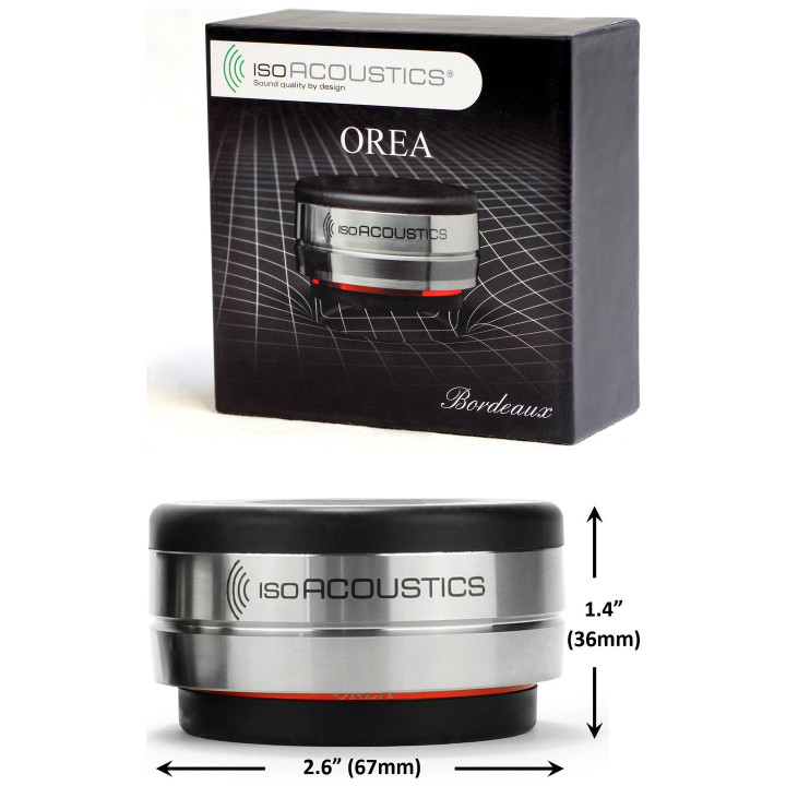 IsoAcoustics OREA Bordeaux isolateurs haute performance