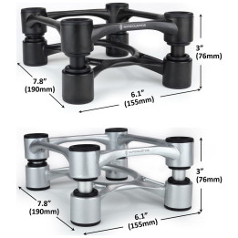 IsoAcoustics Aperta supports d’isolation acoustique pour enceintes