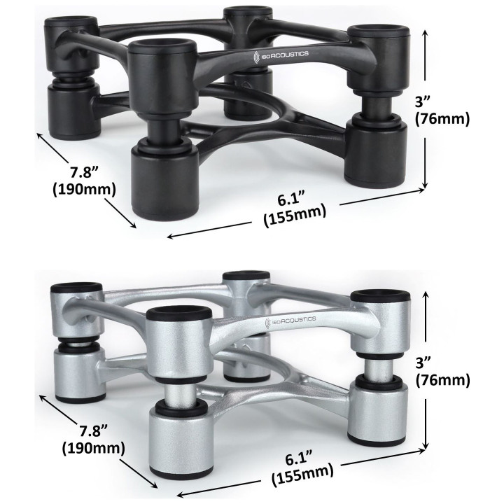 IsoAcoustics Aperta supports d’isolation acoustique pour enceintes