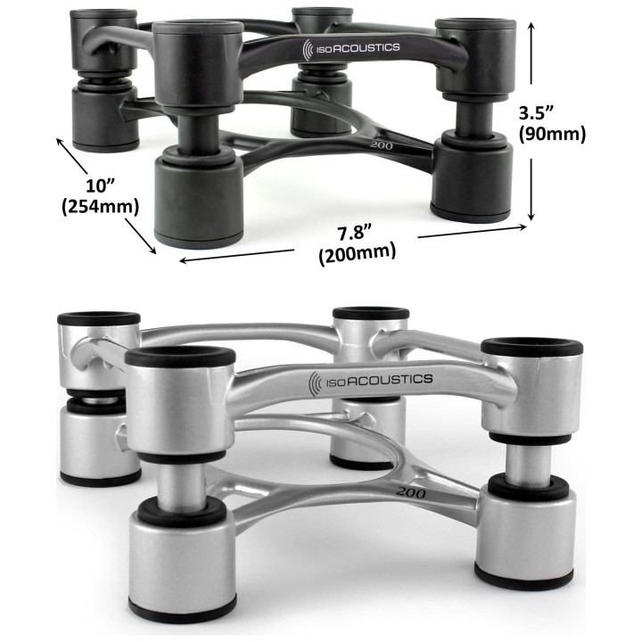 IsoAcoustics Aperta 200 supports d’isolation pour enceintes