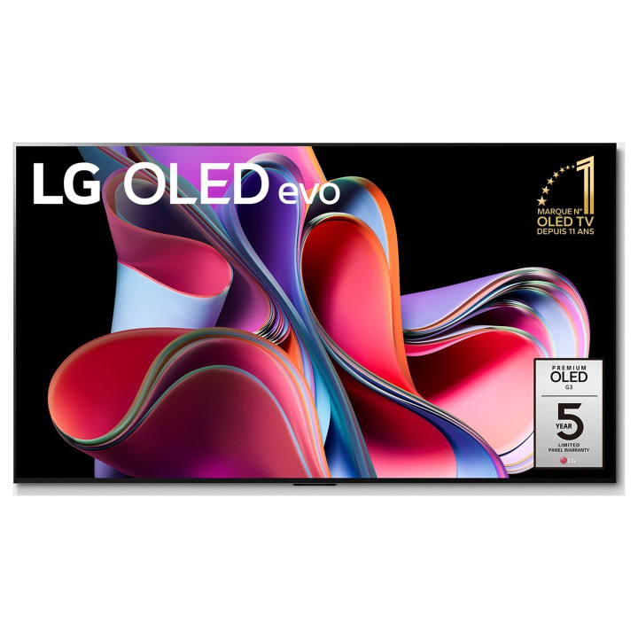 LG OLED65G3 (2023) – TV 4K OLED 65" d’occasion (parfait état) – Série G3 « Gallery » avec panneau MLA