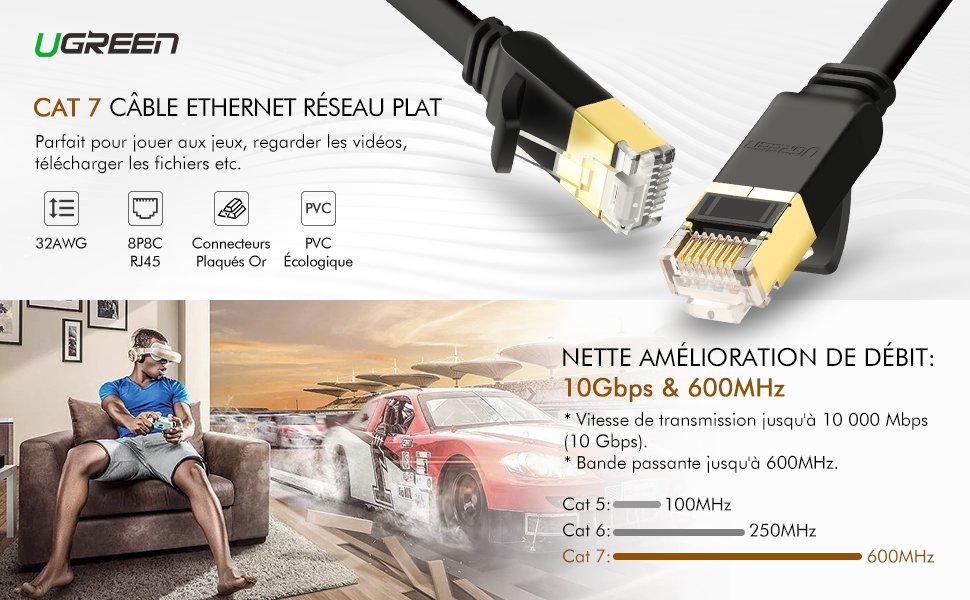 Câble réseau 10 gigabit